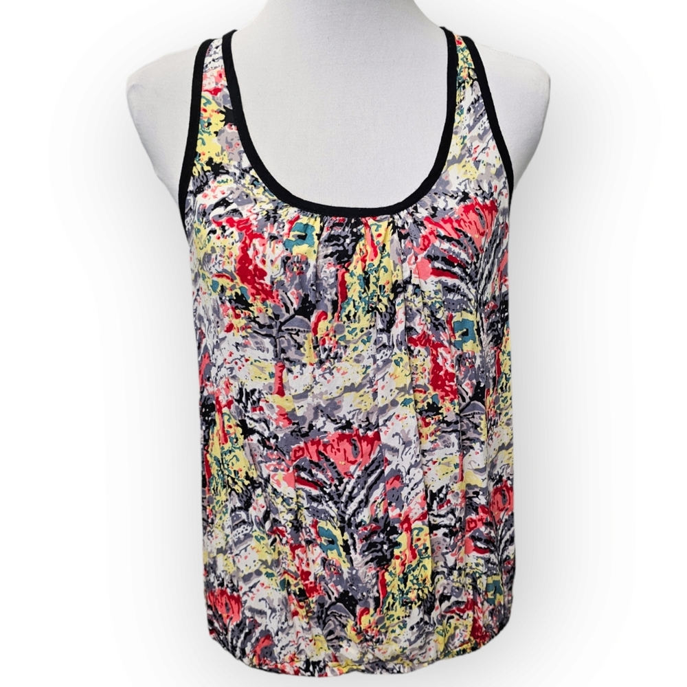 Poetry Colorful Racerback Tank Women's Size Medium